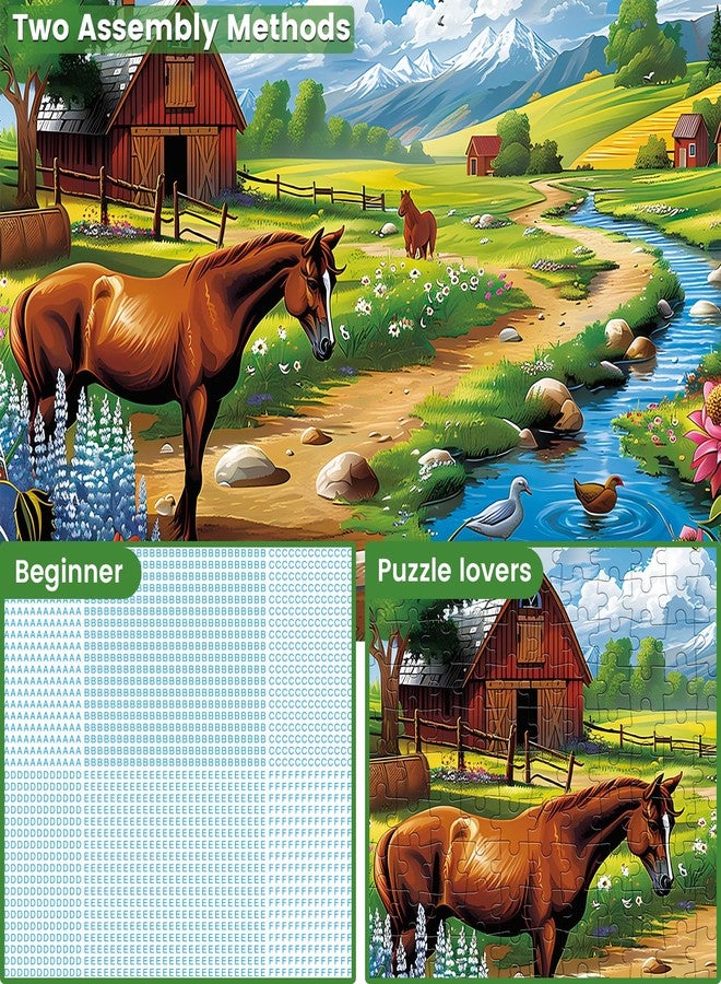 WSCXSC 300 Pieces Puzzles for Adults WSCXSC Jigsaw Puzzles Games Brain Teaser Thick Paper Animals Puzzles Pieces Fit Together Challenging Puzzle for Adult Children Elderly Gift Toy 20.5 x 15 in - Image 3
